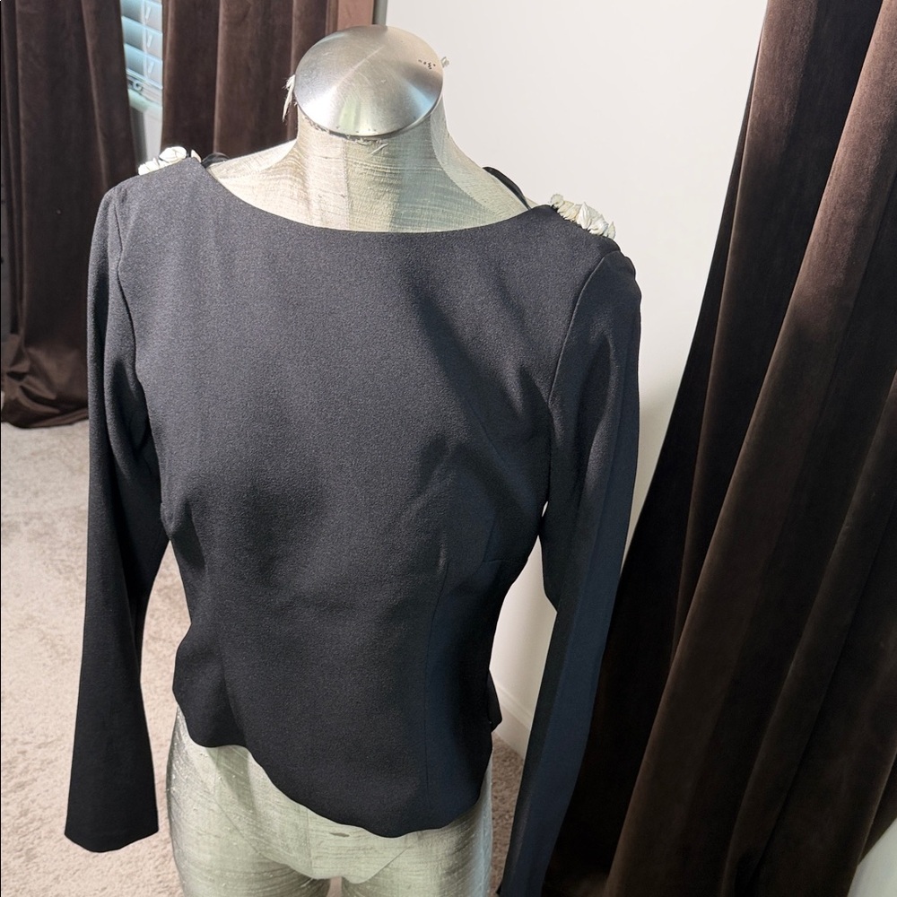 ANTONIO MELANI Black Women's Blouse - Picture 1 of 5